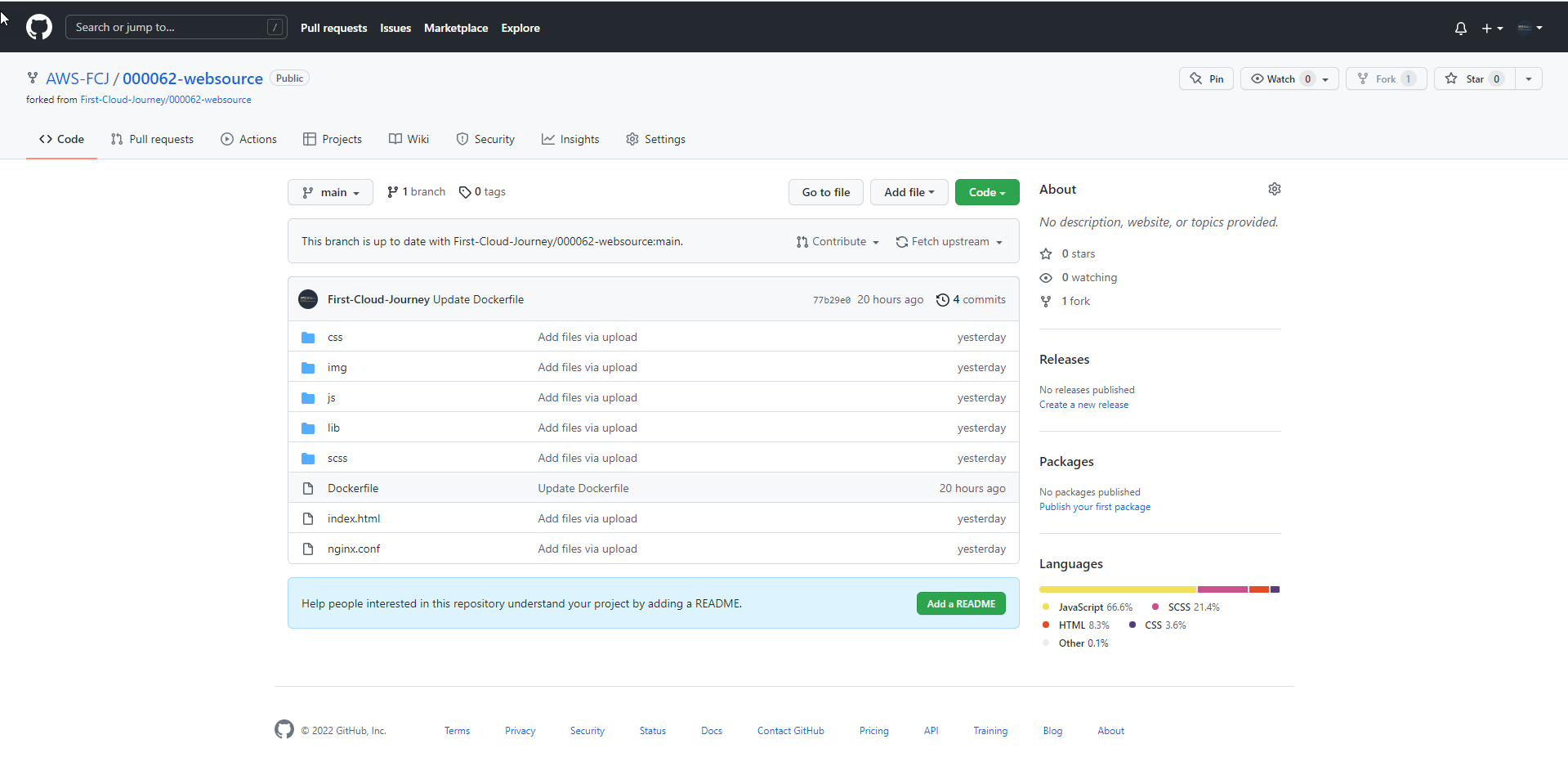 Fork Source Code :: CI/CD on EKS